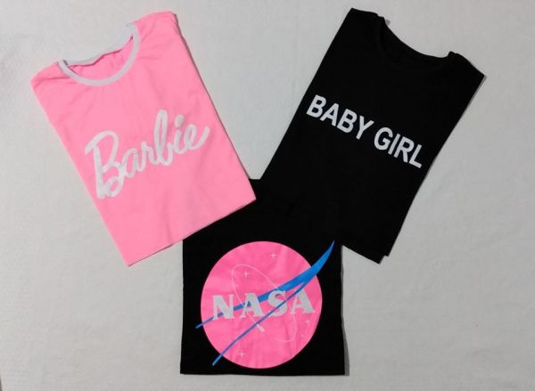 Camiseta Cropped estampas