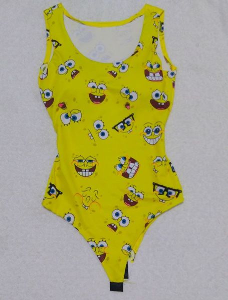 Body Bob Esponja com bojo Adulto