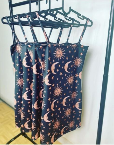 Vestido moda gringa Sol e Lua